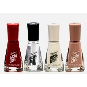 Sally Hansen Insta-Dri Nail Polish Lot of 4 Fast Dry 0.31oz New